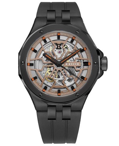 EDOX Delfin Mecano Skeleton 85303-37NCA-BEIO férfi karóra